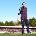 Steve Cotterill on the touchline at Cheltenham