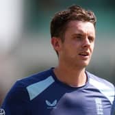 Jamie Smith netting with England