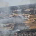 Land owned by farmers were left ruined by the fire. Photo: Airspace FTS