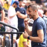 Watford manager Alessio Dionisi in action