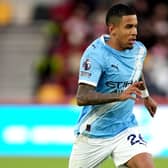 Savinho in action for Manchester City