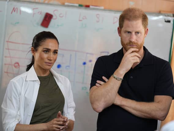 The Duchess and Duke of Sussex during a visit to Jordan