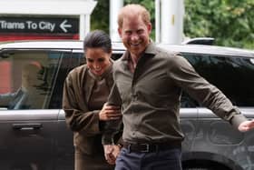 The Duke and Duchess of Sussex arrive at the Australian National Veterans Arts Museum (Anvam) in Southbank, Melbourne, Victoria in 2026