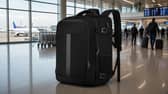  The 40x30x20cm cabin backpack has multiple compartments, laptop storage and a trolley sleeve for short-haul travel