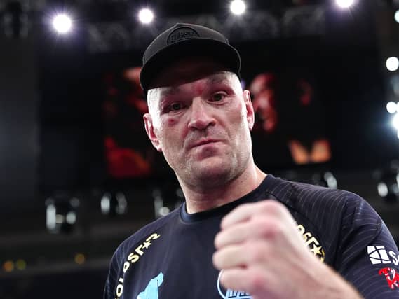 Tyson Fury after a fight