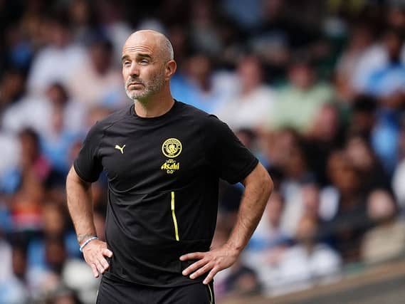Manchester City manager Enzo Maresca reacts on the touchline