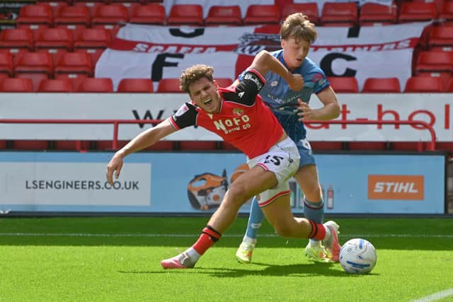 Walsall midfielder Isaac Moore started against Grimsby.