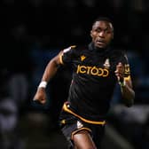 Emmanuel Osadebe in action for Bradford