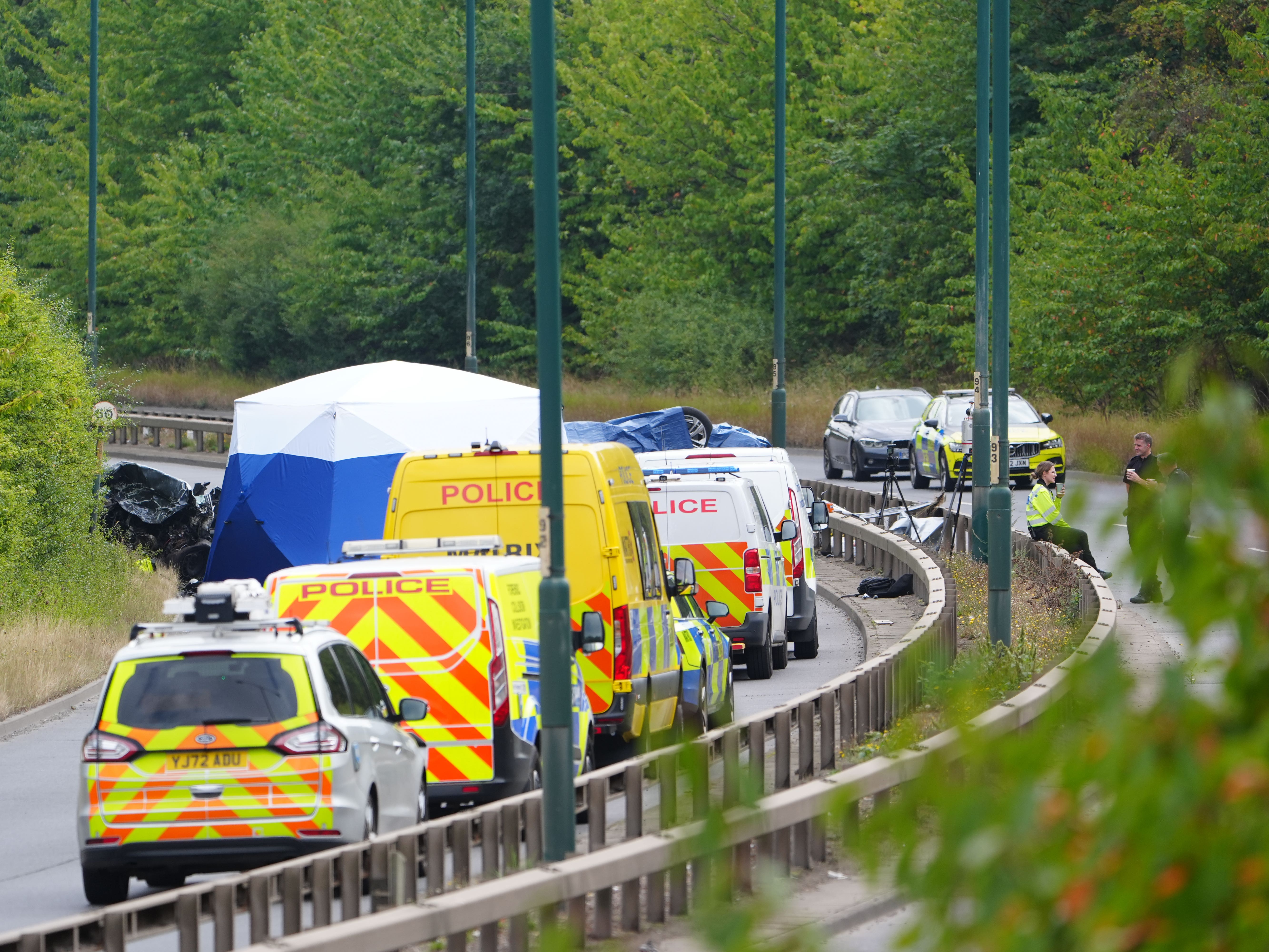 Two ‘brave’ Pcs killed in A66 crash are named