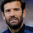 Cardiff manager Brian Barry-Murphy grimaces on the touchline