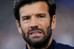 Cardiff manager Brian Barry-Murphy grimaces on the touchline