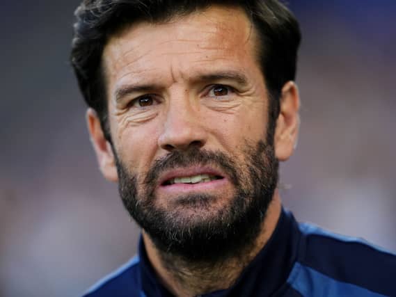 Cardiff manager Brian Barry-Murphy grimaces on the touchline