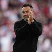Tottenham manager Roberto De Zerbi at the final whistle