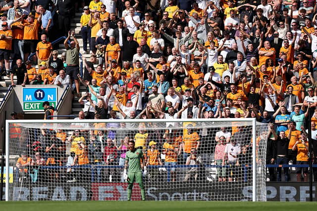 Wolves fans packed out the away end at Preston