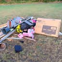 The waste was discovered at Humphrey Street Park in Lower Gornal