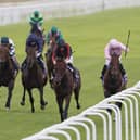Maltese Cross (second right) winning the Great Voltigeur Stakes at York