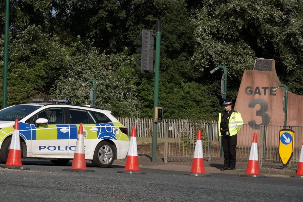 Police near crash site on A66 South Bank