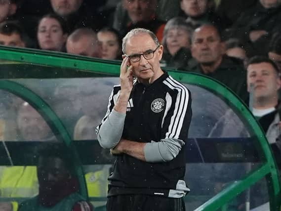 Martin O’Neill on the touchline