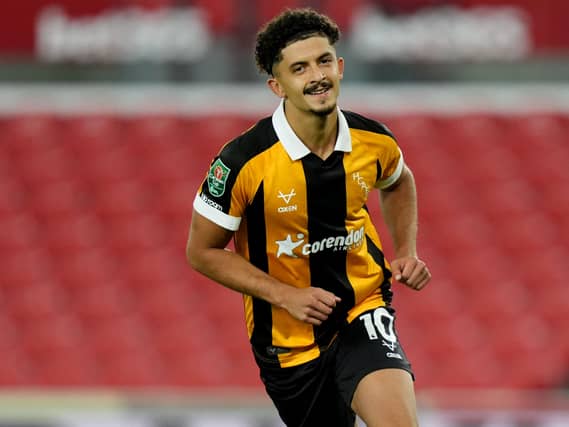 Mohamed Belloumi celebrates