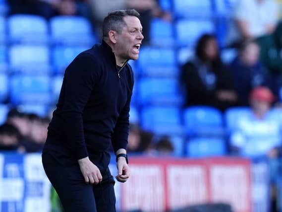 Leam Richardson on the touchline