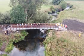 The new Burston Bridge near Stone is finally open