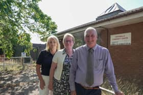 Councillor Linda Leach, Josie Kelly, chairman of the Bilston Pride in Place board and Councillor Steve Evans, deputy leader of Wolverhampton Council, outside Portobello Community Centre