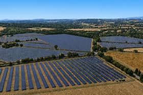 An AI image of how the land around Highgate Common could look if the solar farm plans are approved