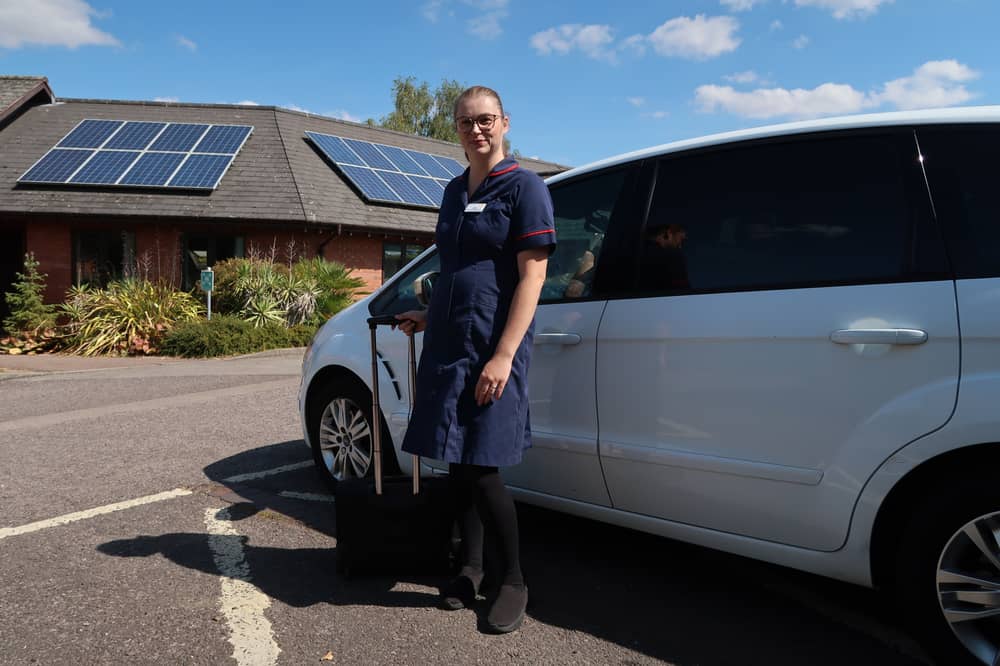 Leia Roden of St Giles Hospice will be providing rapid response and virtual ward services