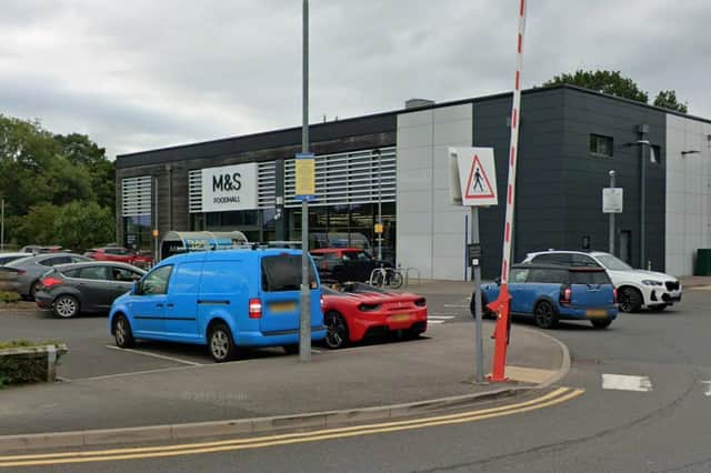 The incident occurred outside The M&S store in Stone. Photo: Google Street Map