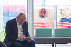 Sir Ed Davey donates blood