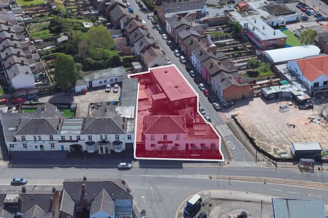 The Saltley Inn aerial shot