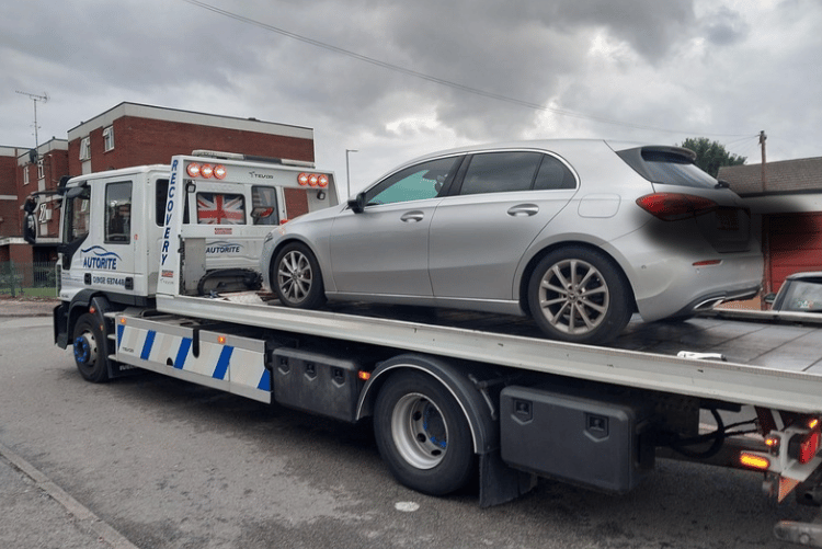 A vehicle was seized from Darlaston
