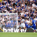 Chelsea’s Cole Palmer (second right) scores
