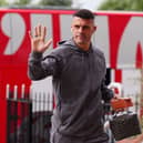 Sunderland's Granit Xhaka arrives at the Stadium of Light