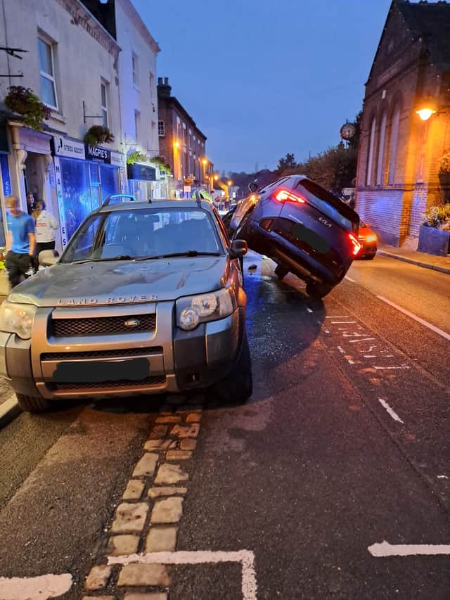 Another view of where the car ended up