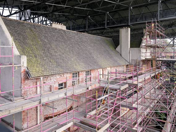 Roughcast removed from Hill House