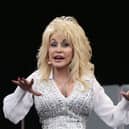 Dolly Parton on stage at Glastonbury