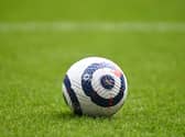 Close up detail of the Nike Flight matchball during the Premier League match at Villa Park,