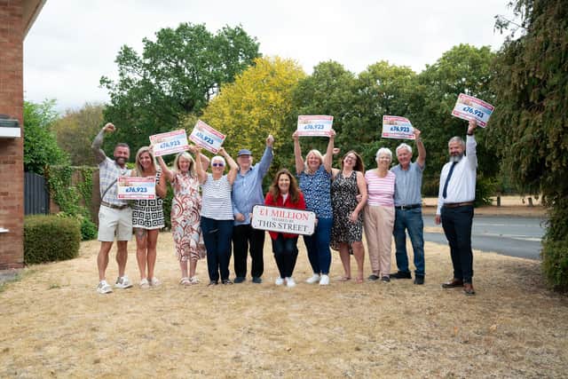 Some of the Norman Road winners with Judie McCourt (centre)