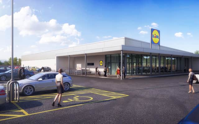 Indicative CGI of what the new Lidl store will look like