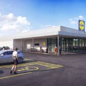 Indicative CGI of what the new Lidl store will look like