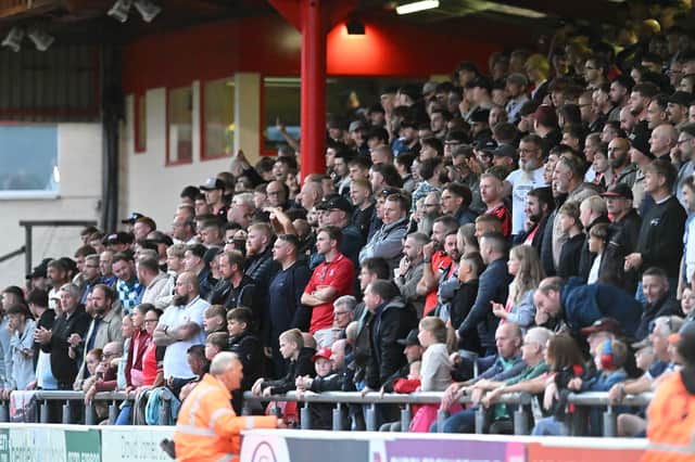 More than 1,000 Walsall fans made the short trip to Gresty Road