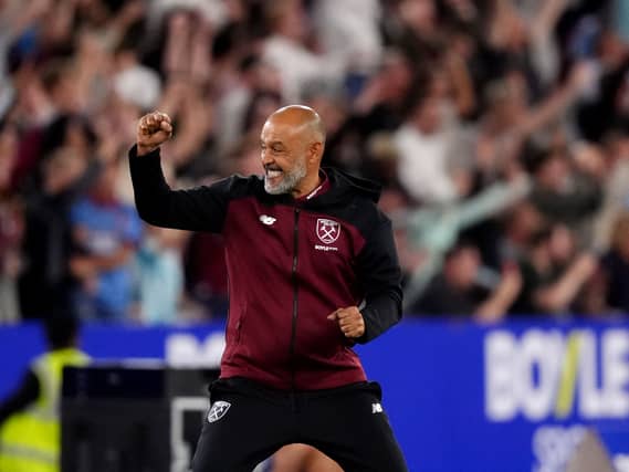 Nuno Espirito Santo celebrates