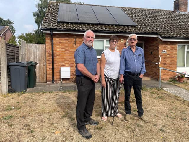 Cllr Martin Allen, Karan Shakespeare and Terry Brickley. Credit Phil Wilkinson