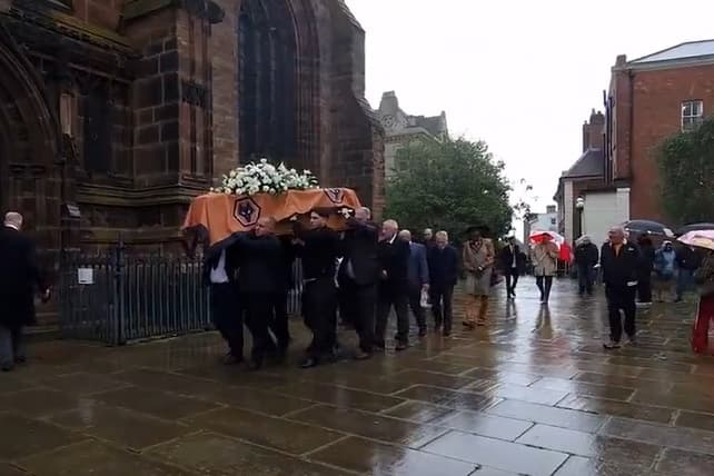 Robert Plant and Steve Bull among 500 mourners at Wolves' star's funeral
