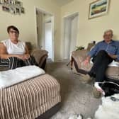 Karan And Terry at home with Molly