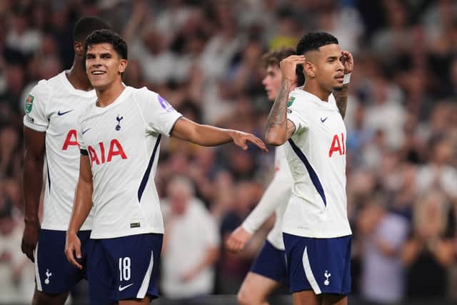 Savio, right, celebrates his debut goal against Charlton (John Walton/PA)