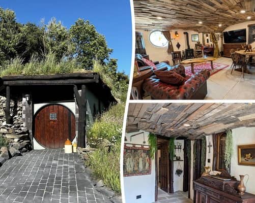 Phil and Sam Kilv spent seven years constructing the Middle-earth inspired properties. Photo: SWNS