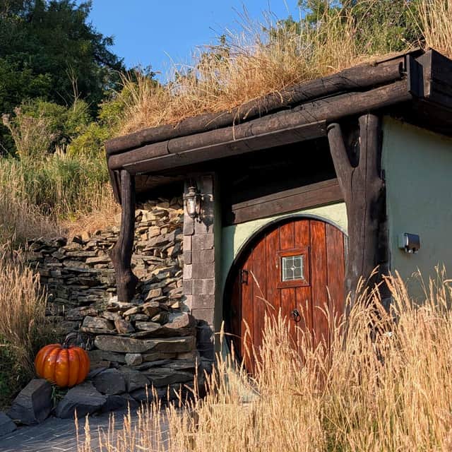 Phil and Sam Kilv's Hobbit holiday homes. Photo: Coed Y Ddraig/SWNS