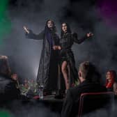 The immersive experience Dine with the Dead invites guests to a twisted dinner party hosted by Lord Vincent and Lady Lucinda Vile. Photo: Alton Towers Resort